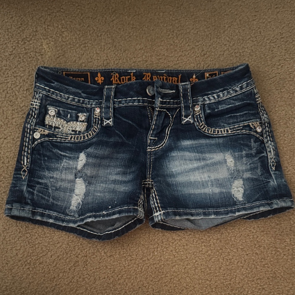Rock Revival Shorts - Raven 24